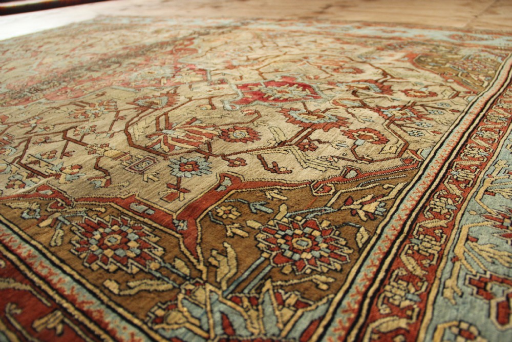 134 x 206cm Very Fine Antique Mohtashem Kashan  View X
