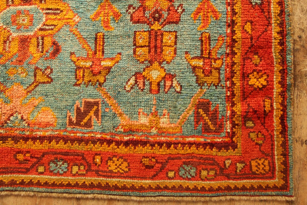 163 x 143cm  Antique Oushak Small Rug View V