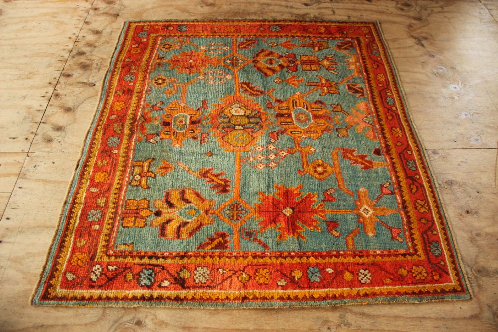 163 x 143cm  Antique Oushak Small Rug View VI