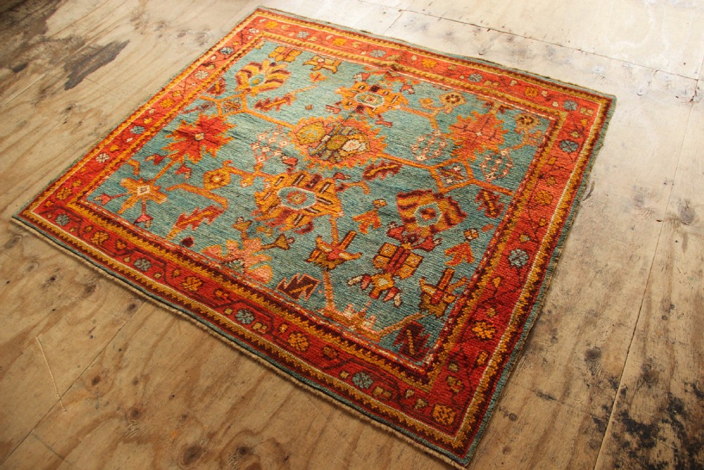 163 x 143cm  Antique Oushak Small Rug View VIII