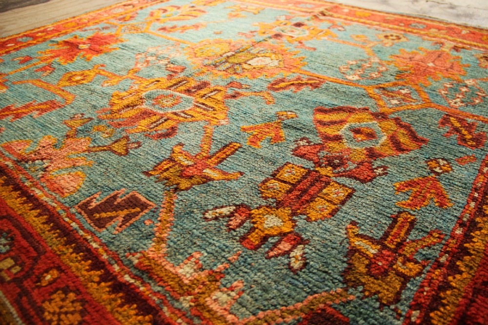163 x 143cm  Antique Oushak Small Rug View IX