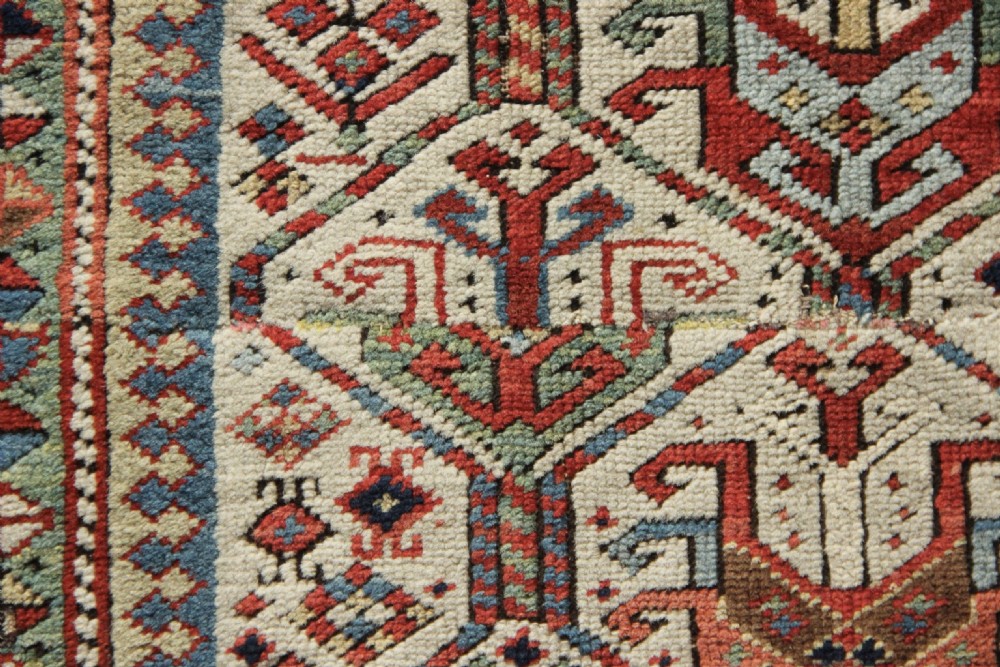 95 x 155cm Superb Early Antique Caucasian Prayer Rug Fragment View III