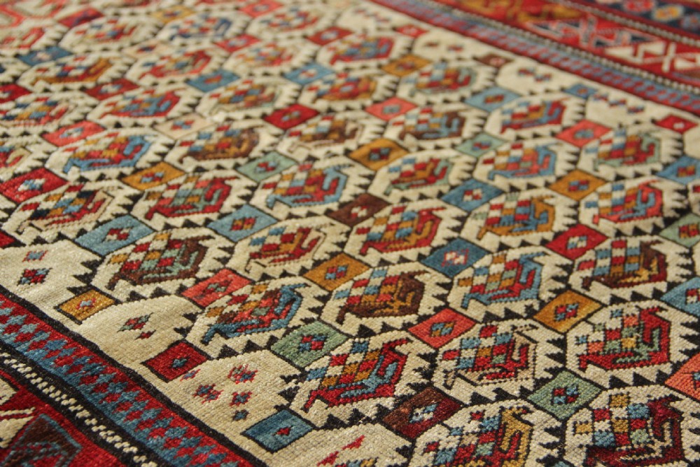 87 x 115cm Fine Antique Shirvan Prayer Rug View V