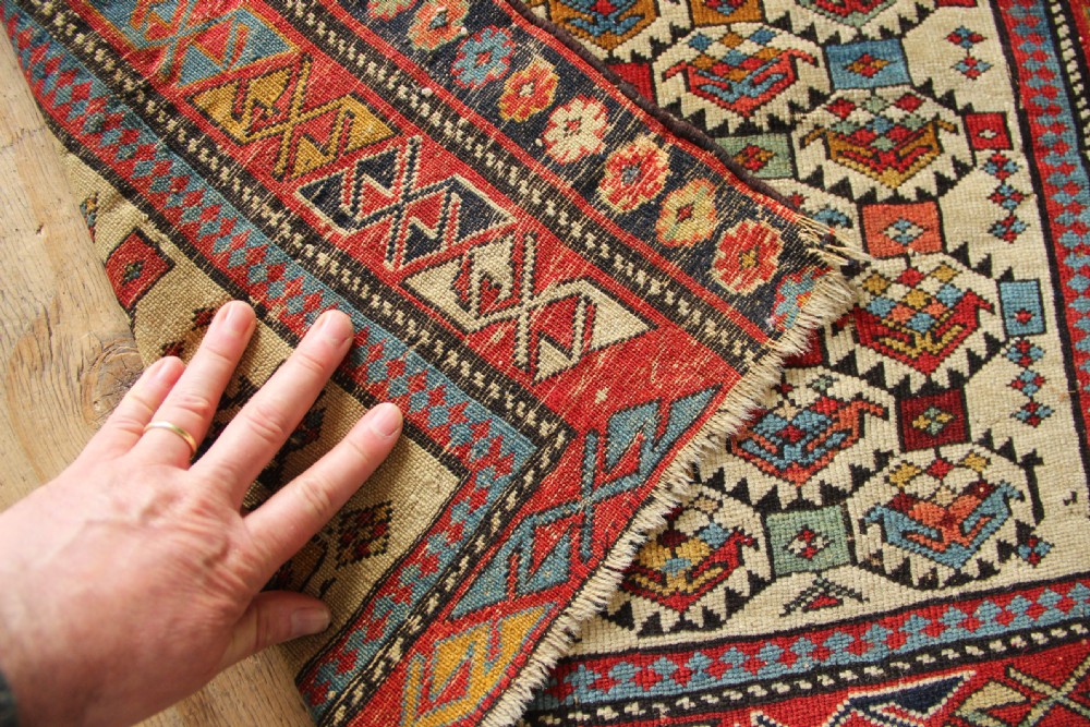 87 x 115cm Fine Antique Shirvan Prayer Rug View VII