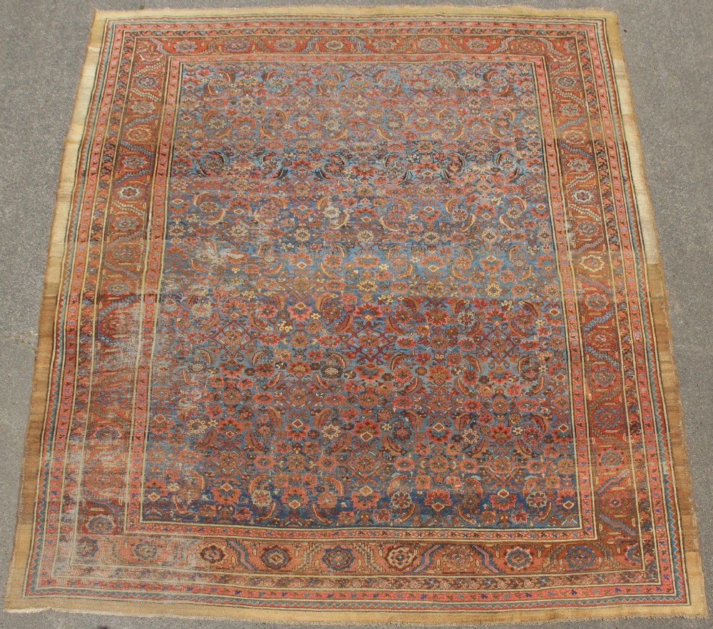 303 x 397cm Antique Sky Blue Bakshiash Carpet