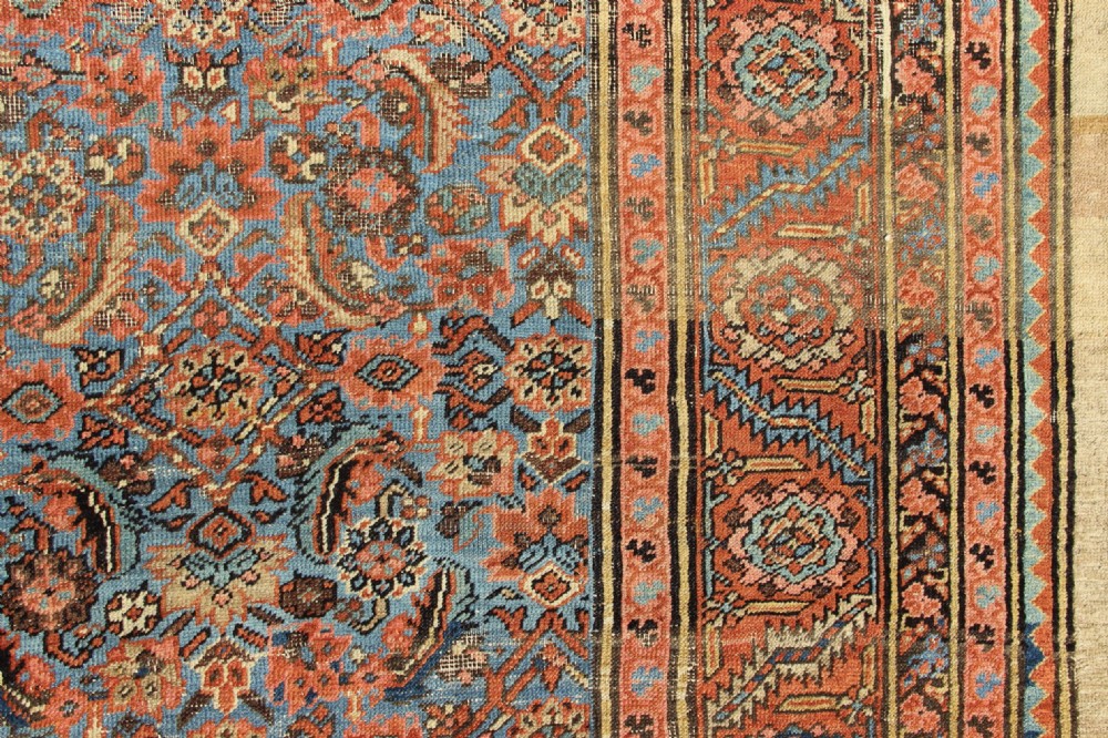303 x 397cm Antique Sky Blue Bakshiash Carpet View VIII