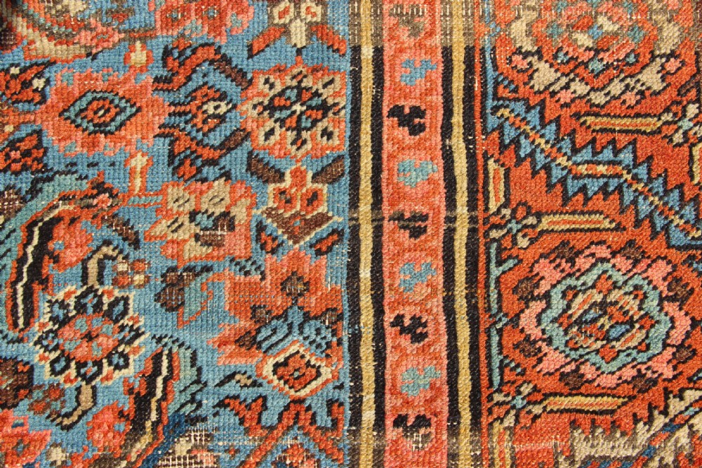 303 x 397cm Antique Sky Blue Bakshiash Carpet View XIV