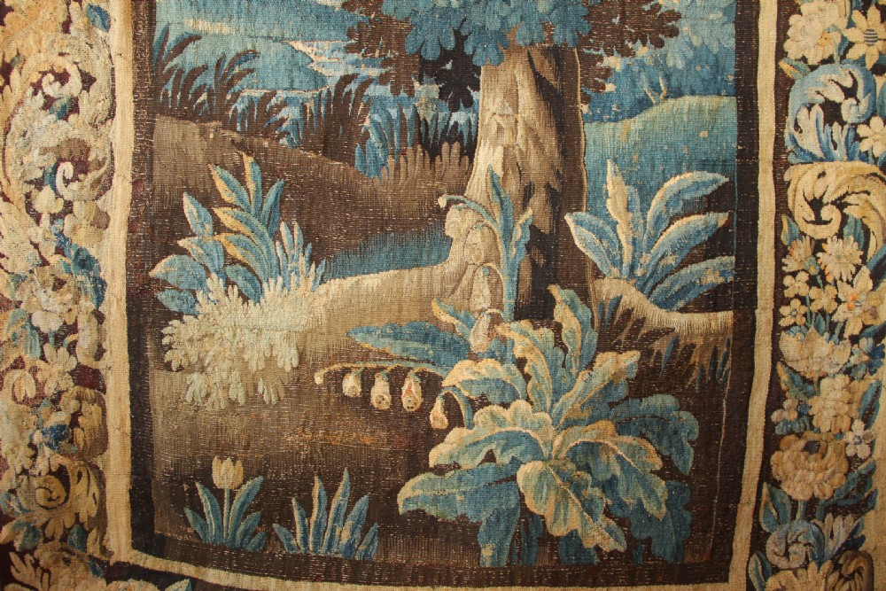 154 x 289cm 18th Century Flemish Verdure Tapestry View III