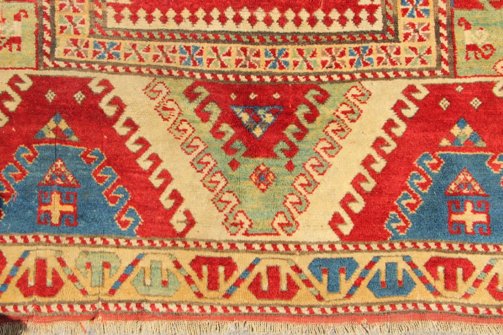 194 x 238cm Antique Bordjalou Kazak- Oustanding View II