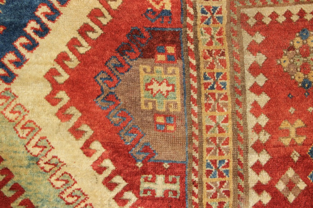 194 x 238cm Antique Bordjalou Kazak- Oustanding View V