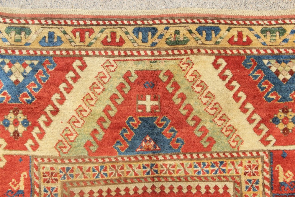 194 x 238cm Antique Bordjalou Kazak- Oustanding View VII