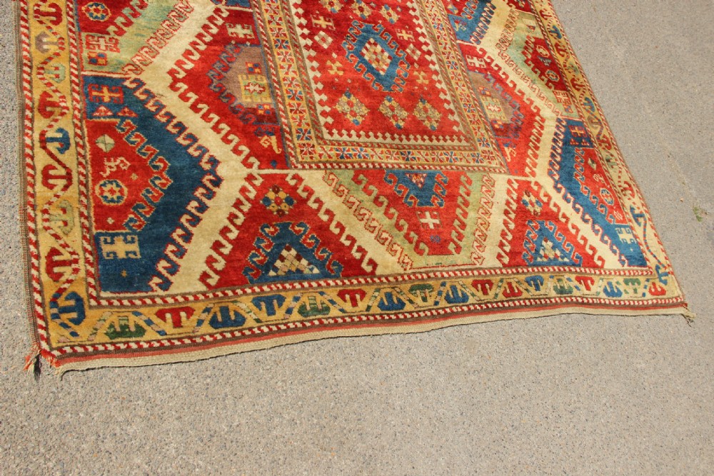 194 x 238cm Antique Bordjalou Kazak- Oustanding View XVII