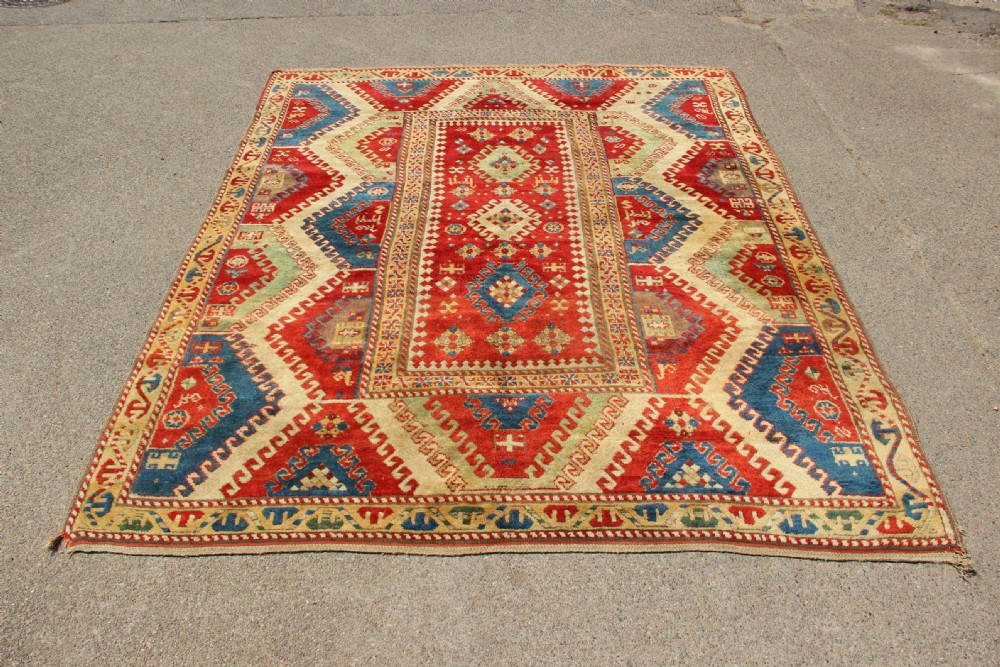 194 x 238cm Antique Bordjalou Kazak- Oustanding View XXI