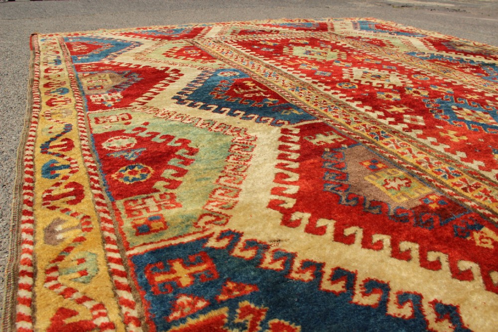 194 x 238cm Antique Bordjalou Kazak- Oustanding View XXIII
