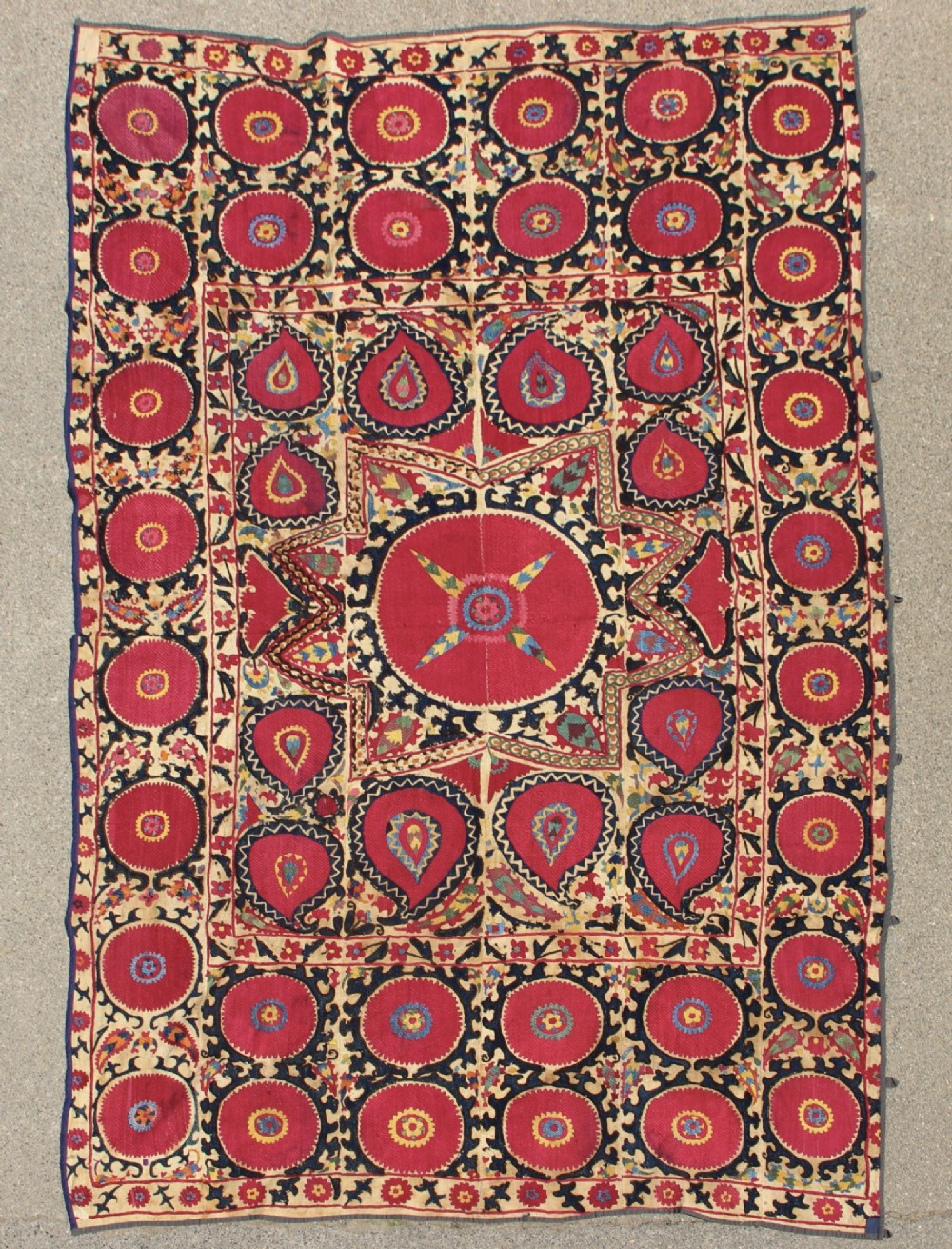 188 x 282cm Antique Tashkent Suzani