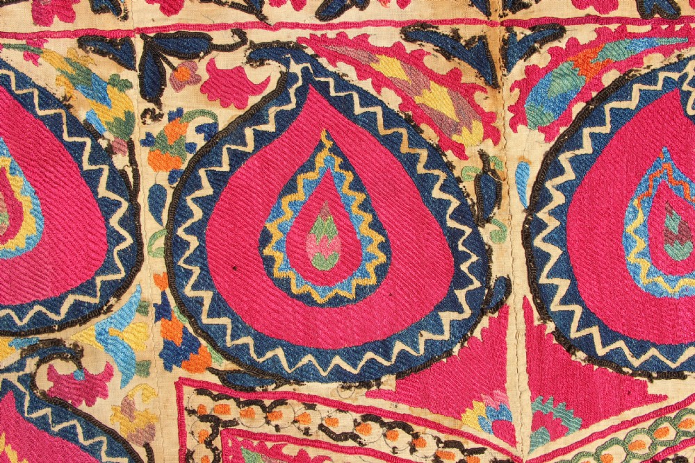 188 x 282cm Antique Tashkent Suzani View V