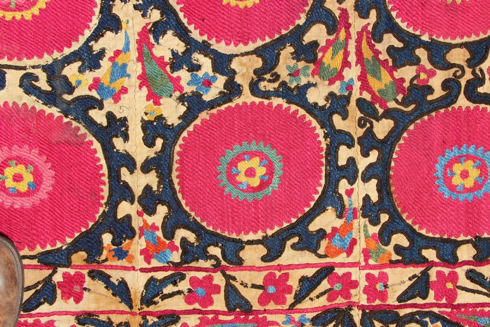 188 x 282cm Antique Tashkent Suzani View VI