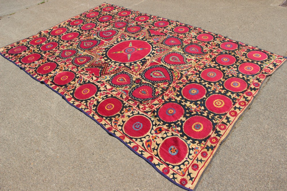 188 x 282cm Antique Tashkent Suzani View XI