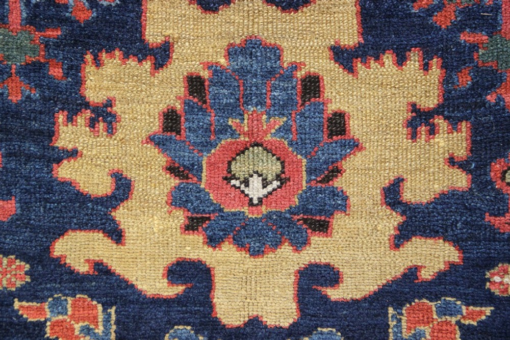 196 x 402cm Early 19th Century Kurdish Blossom Carpet Fragment View VIII