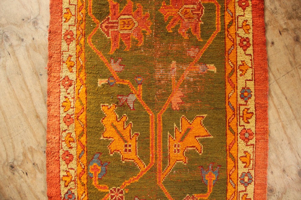 116 x 470cm Antique Oushak Runner View IV
