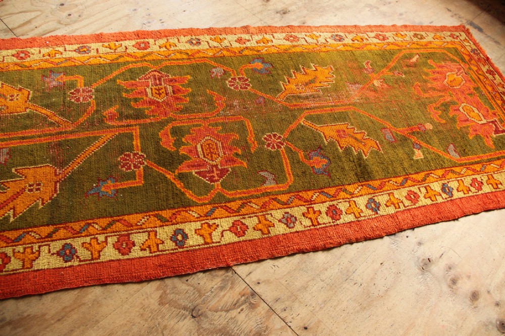 116 x 470cm Antique Oushak Runner View V