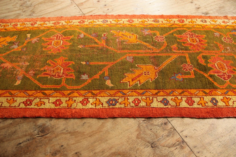 116 x 470cm Antique Oushak Runner View XI