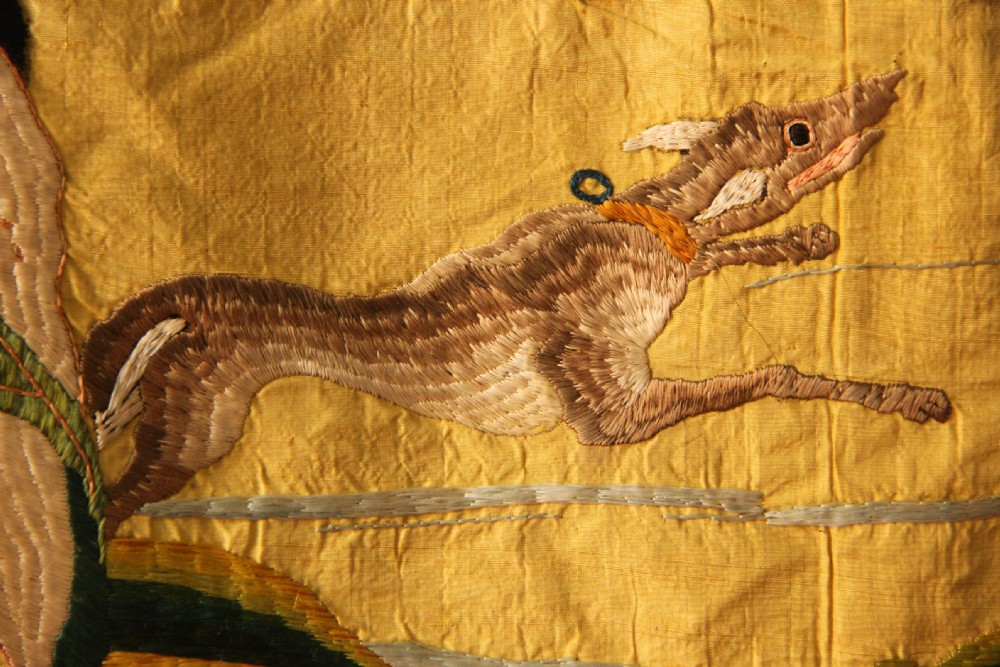 252 x 300cm Early 18th Century Italian Silk Embroidery View XIII