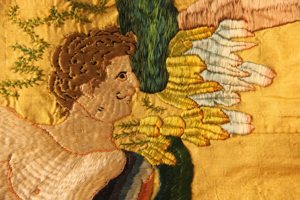252 x 300cm Early 18th Century Italian Silk Embroidery View XV
