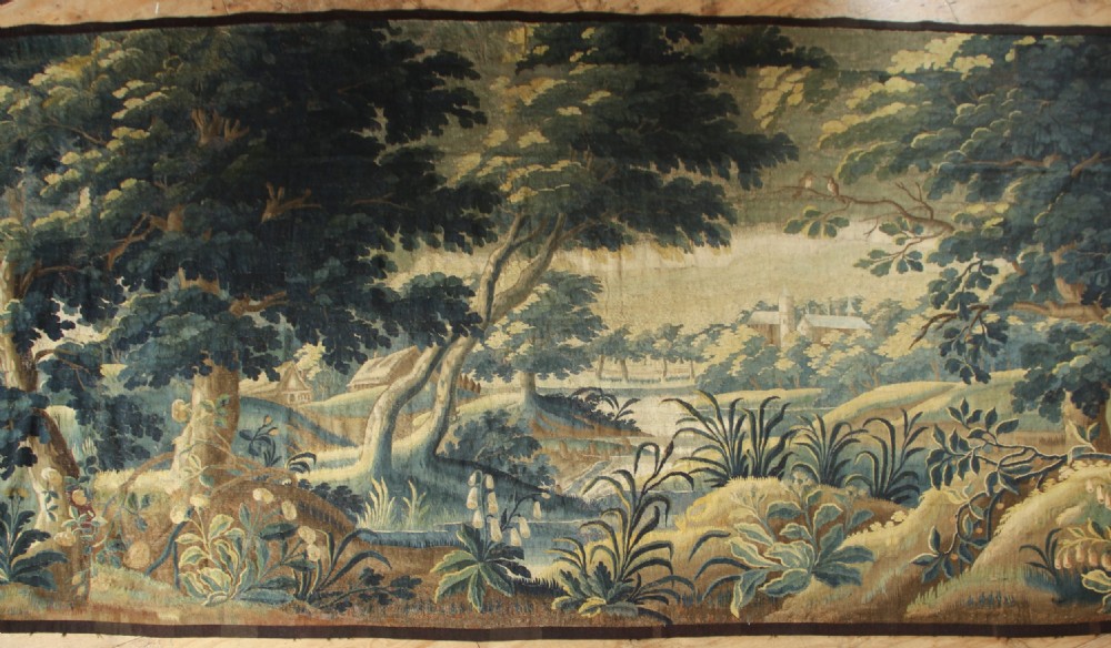 223 x 442cm 18th Century Verdure Tapestry