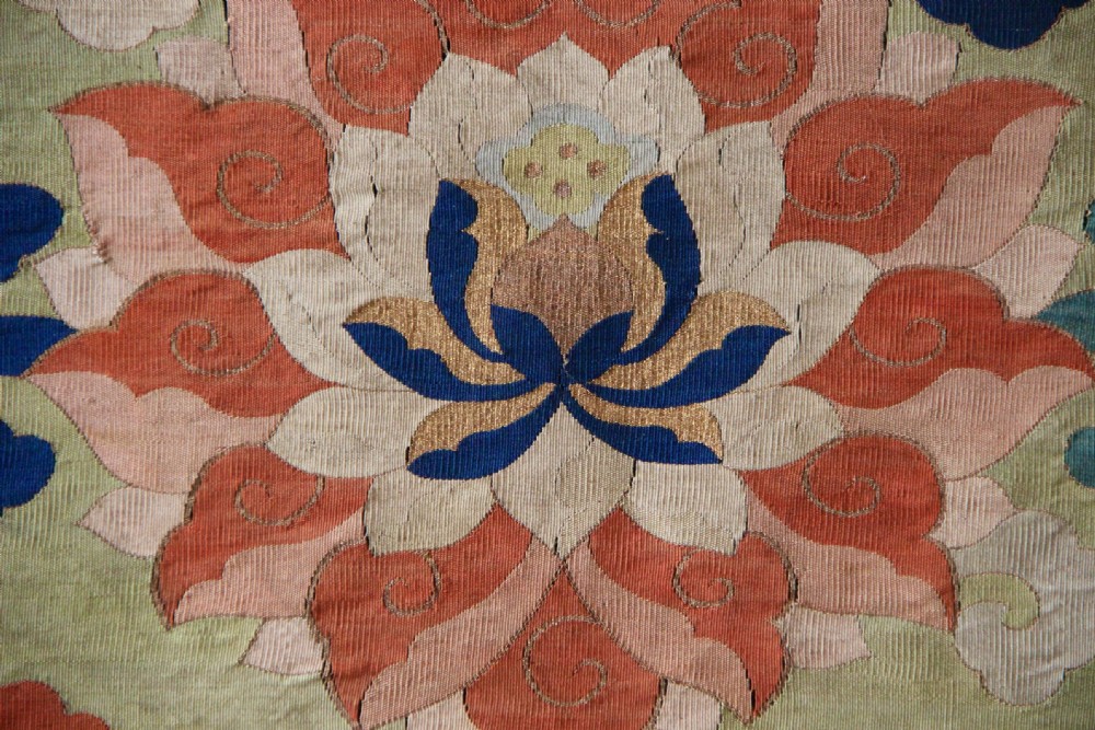 64 x 53cm Early Chinese Silk Kesi View III