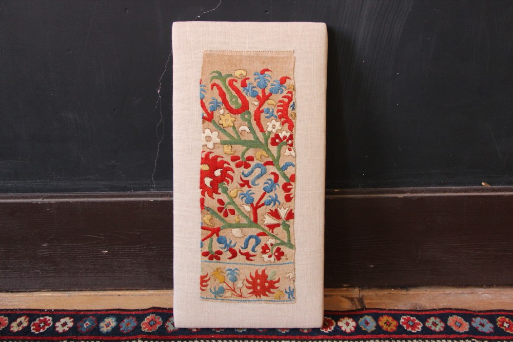 19 x 38cm 17/18th Skyros Embroidery, Greek Islands