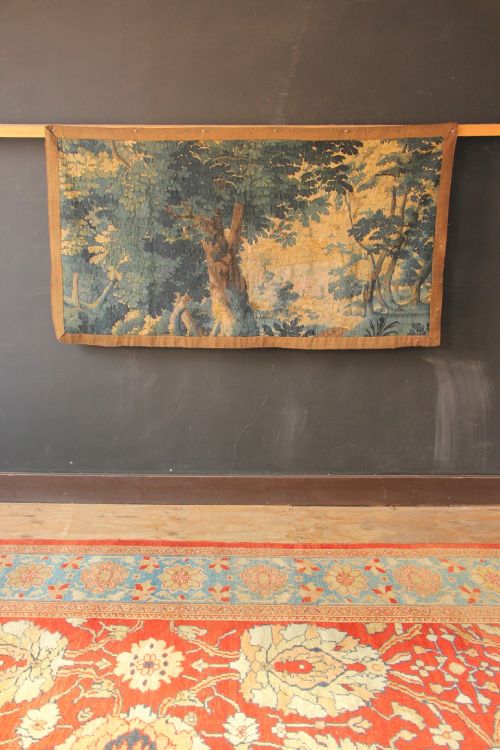 169 x 93cm 18th Century Flemish Verdue Tapestry View VII