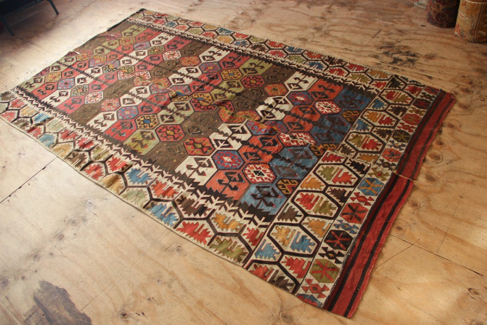 168 x 295cm Pair of Antique Anatolian Kilims View X