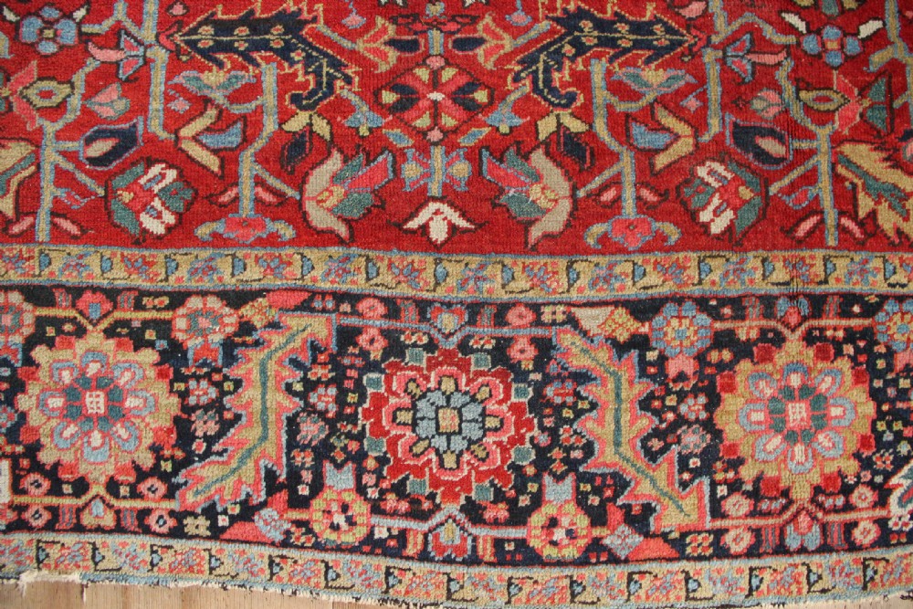 228 x 336cm Antique Heriz Allover Design Carpet View III