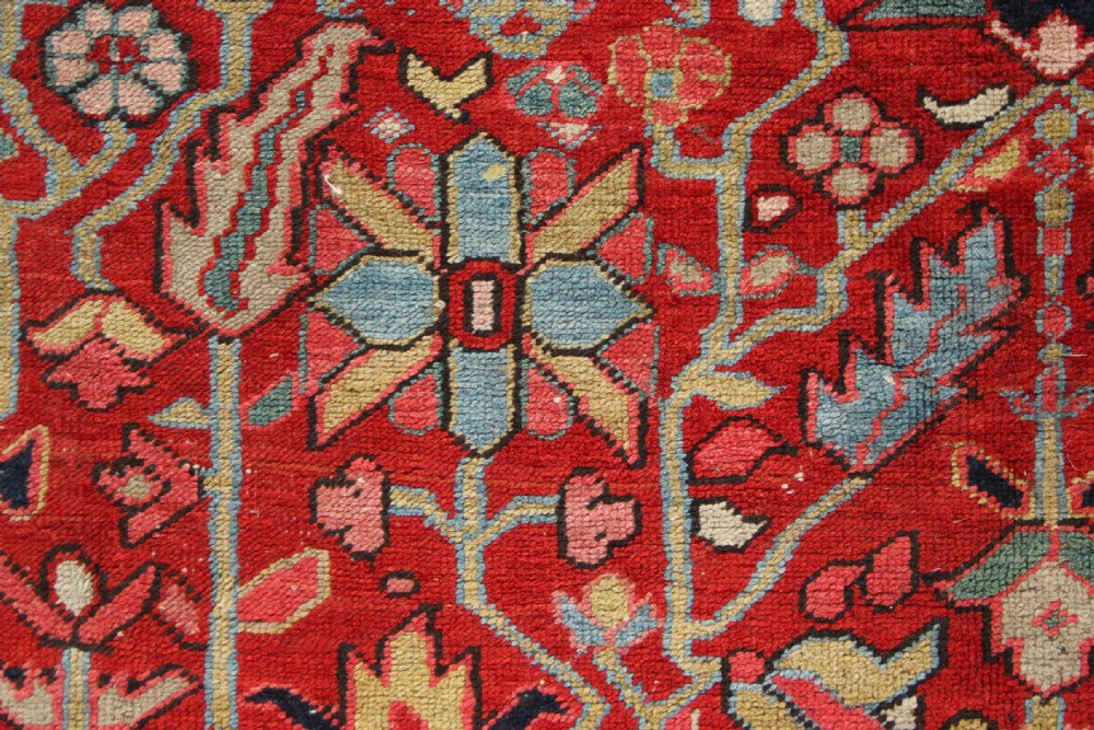 228 x 336cm Antique Heriz Allover Design Carpet View VI