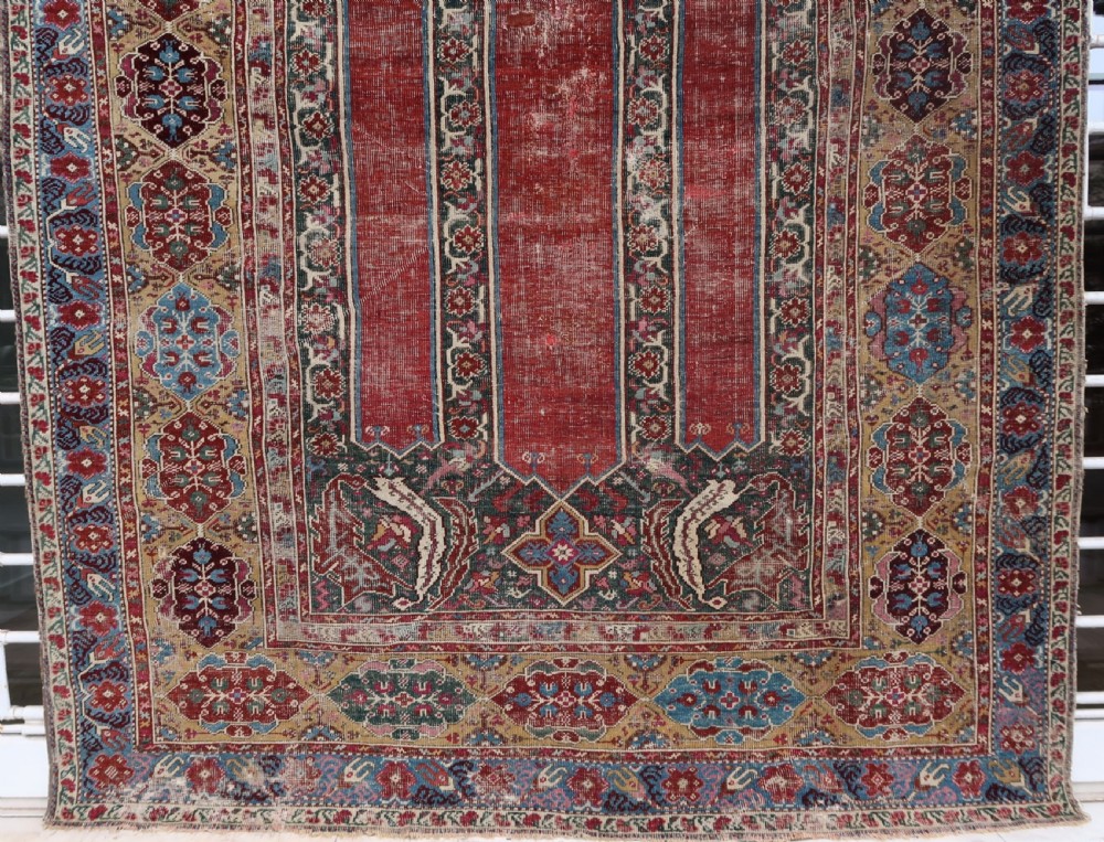 159 x 216cm 18th Century Ottoman Prayer Rug View II