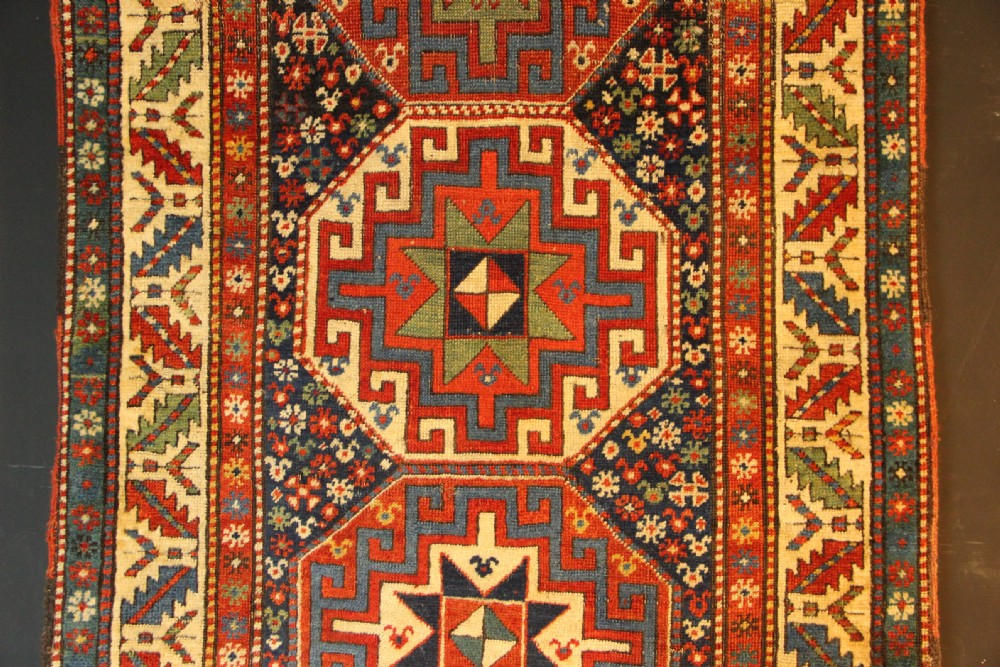 105 x 290xm Antique Moghan Kazak View V