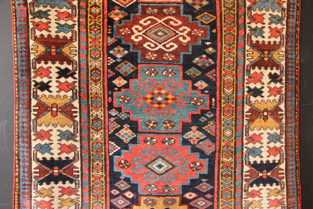 103 x 412cm Antique Kurdish Runner View III