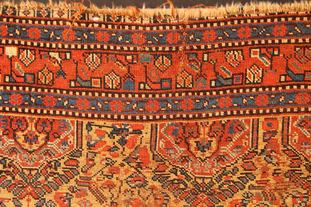 122 x 175 Fine Antique Khamseh Rug View VI