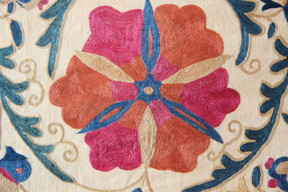 30 x 110cm Antique Suzani Border View V