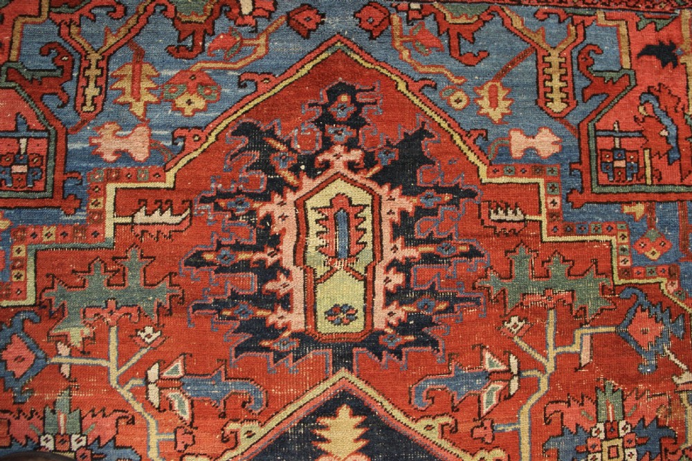 292 x 388cm Antique Heriz Carpet View VII