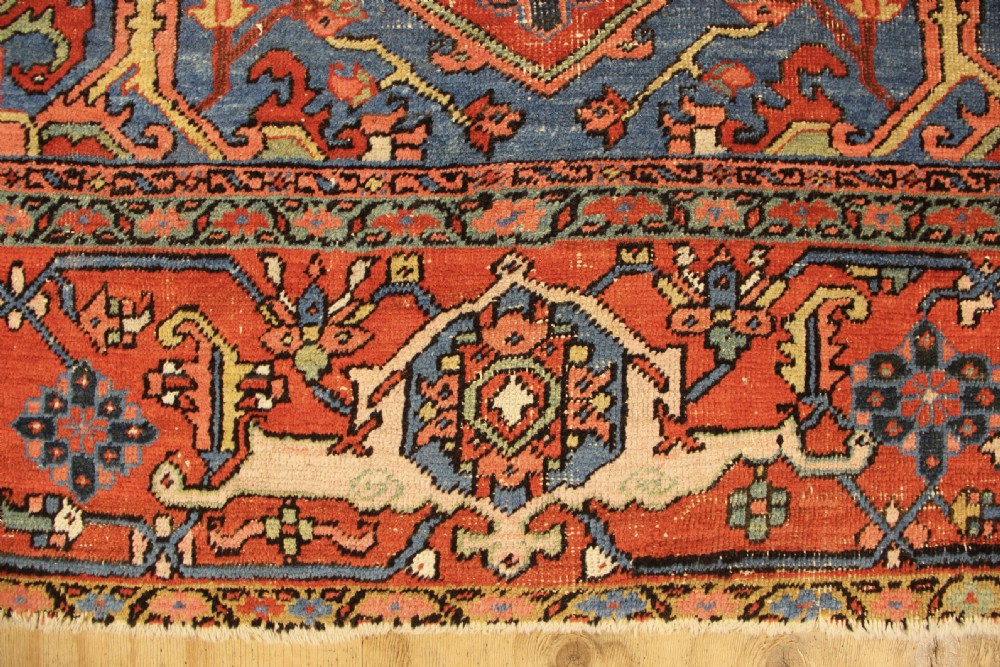 292 x 388cm Antique Heriz Carpet View IX