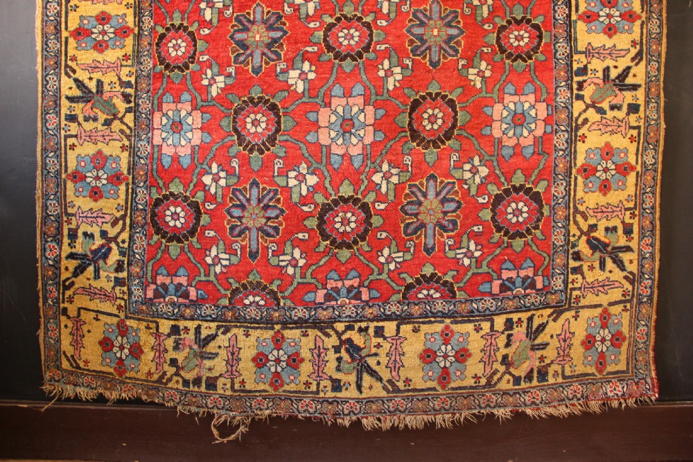 145 x 274cm Antique Kurdish Bidjar Carpet View III