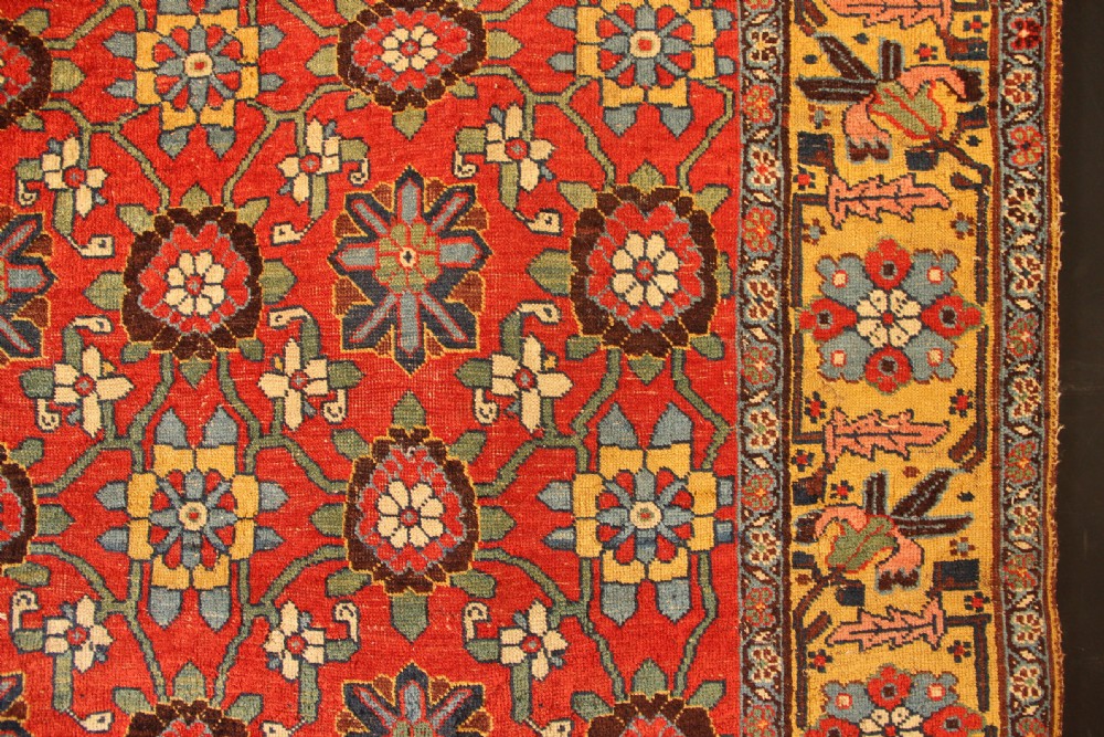 145 x 274cm Antique Kurdish Bidjar Carpet View IV