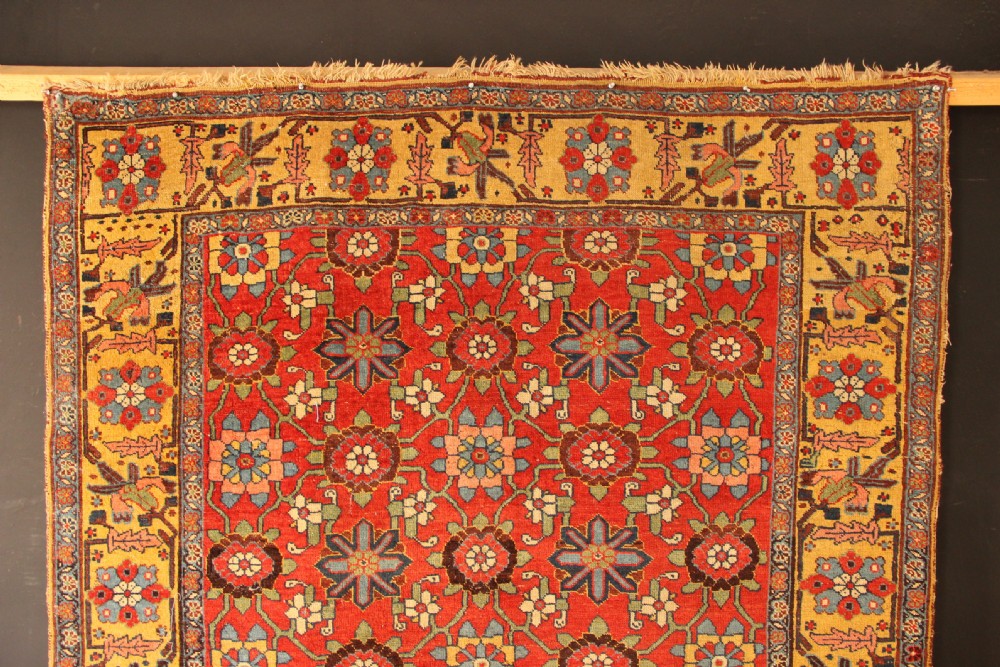 145 x 274cm Antique Kurdish Bidjar Carpet View V