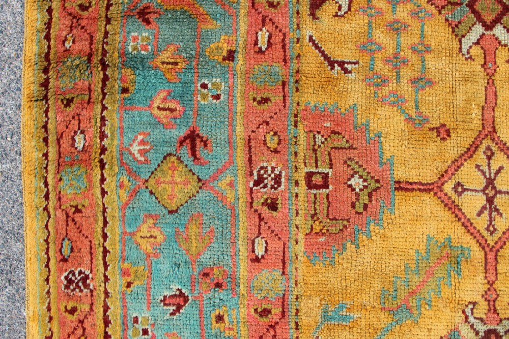 328 x 458cm Antique Oushak Carpet View III