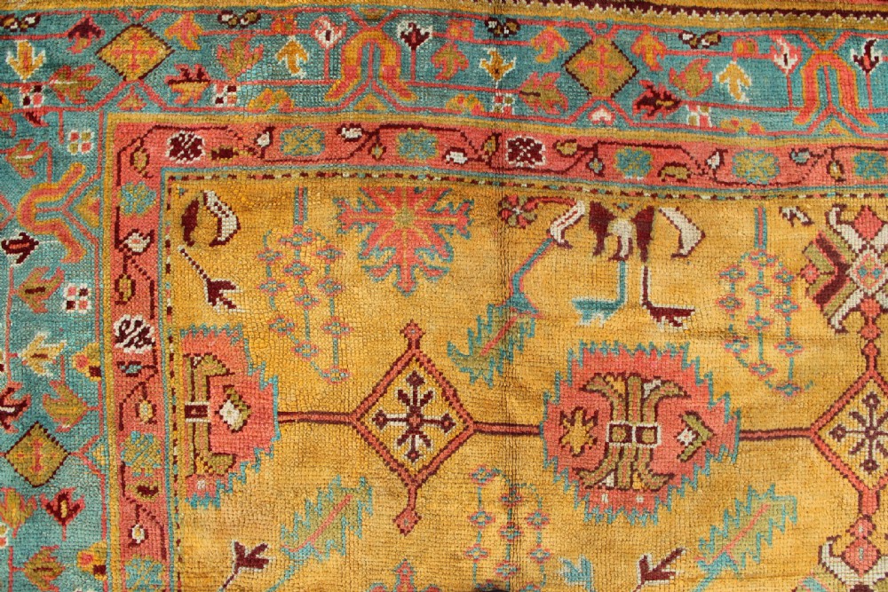 328 x 458cm Antique Oushak Carpet View V