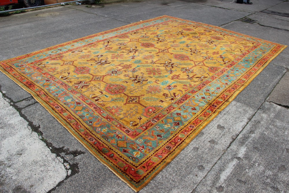 328 x 458cm Antique Oushak Carpet View VIII
