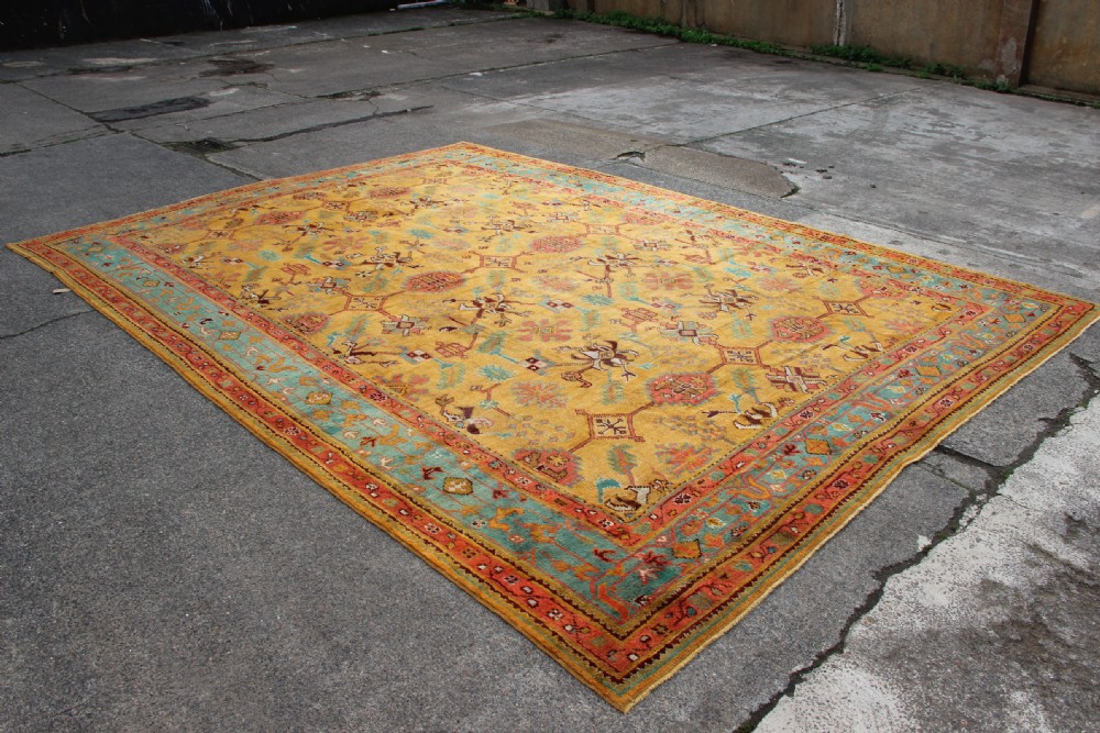 328 x 458cm Antique Oushak Carpet View IX
