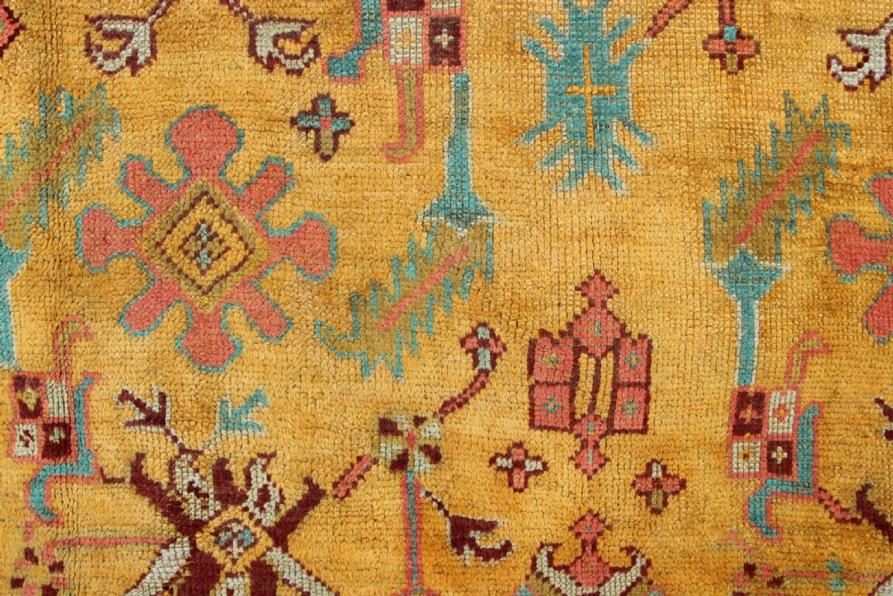 328 x 458cm Antique Oushak Carpet View XII